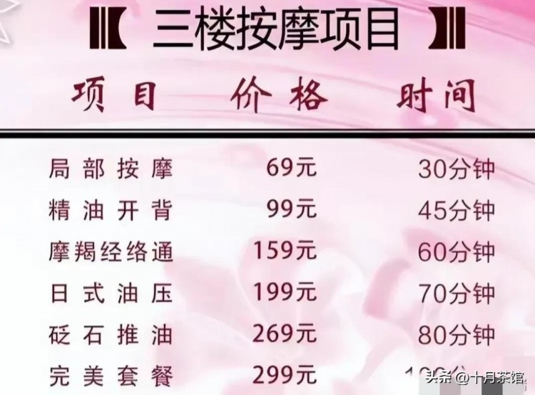 揭秘杭州按摩會(huì)所內(nèi)幕價(jià)目表曝光！網(wǎng)友驚呼：不堪入目！
