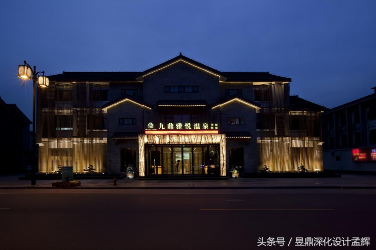 揚州雅悅水療會所的工裝水療空間設計方案，包括外觀設計