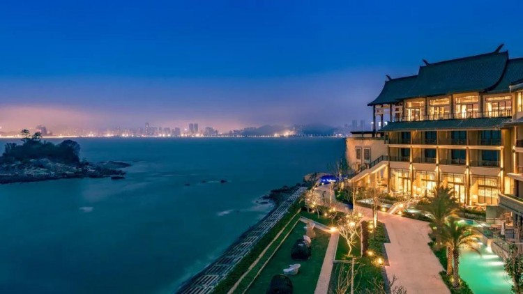 珠海鳳凰灣悅椿酒店海天全景房+餐飲+SPA代金券2大2小1199元