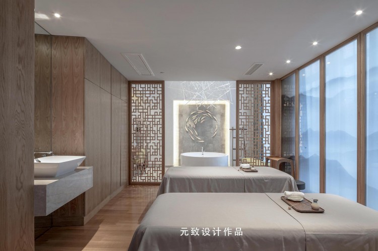 美容SPA會(huì)所裝修設(shè)計(jì)！用榫卯工藝表達(dá)本真質(zhì)樸的養(yǎng)生哲學(xué)