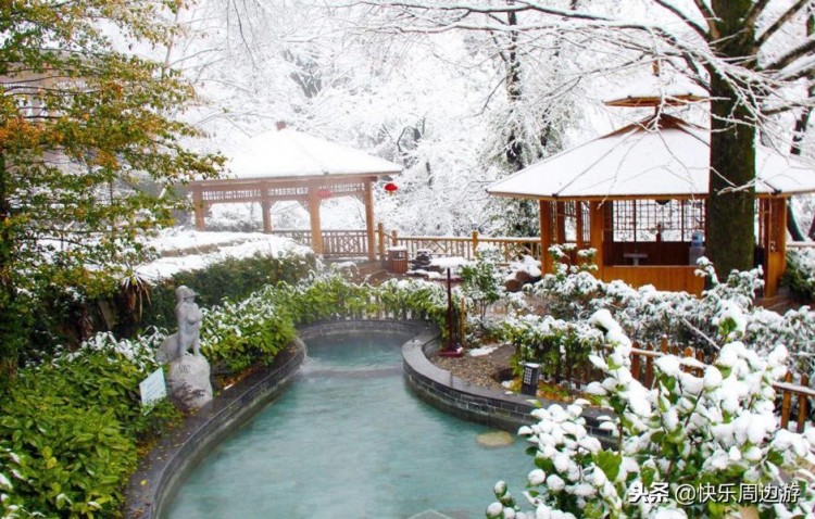 黃山雪景溫泉