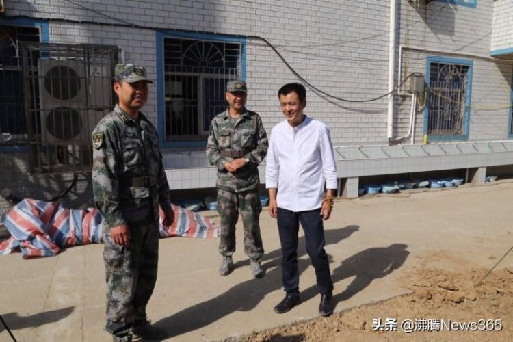 安徽阜陽大漢松骨足療會館慰問阜陽某預備役團應急分隊駐訓點