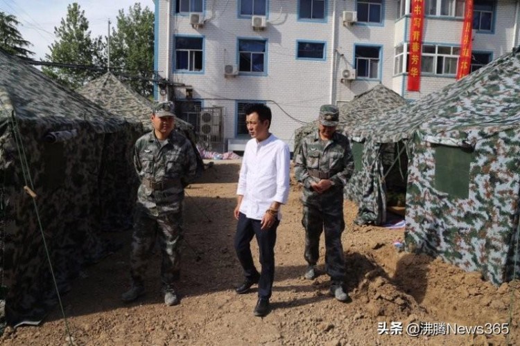 安徽阜陽大漢松骨足療會館慰問阜陽某預備役團應急分隊駐訓點