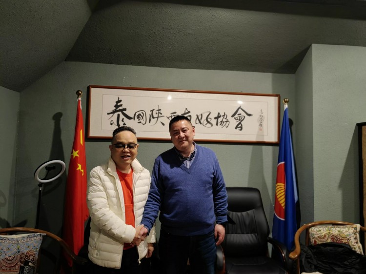 香港威馬仕實業集團董事局主席莫維勤一行四人拜訪余新齊博士